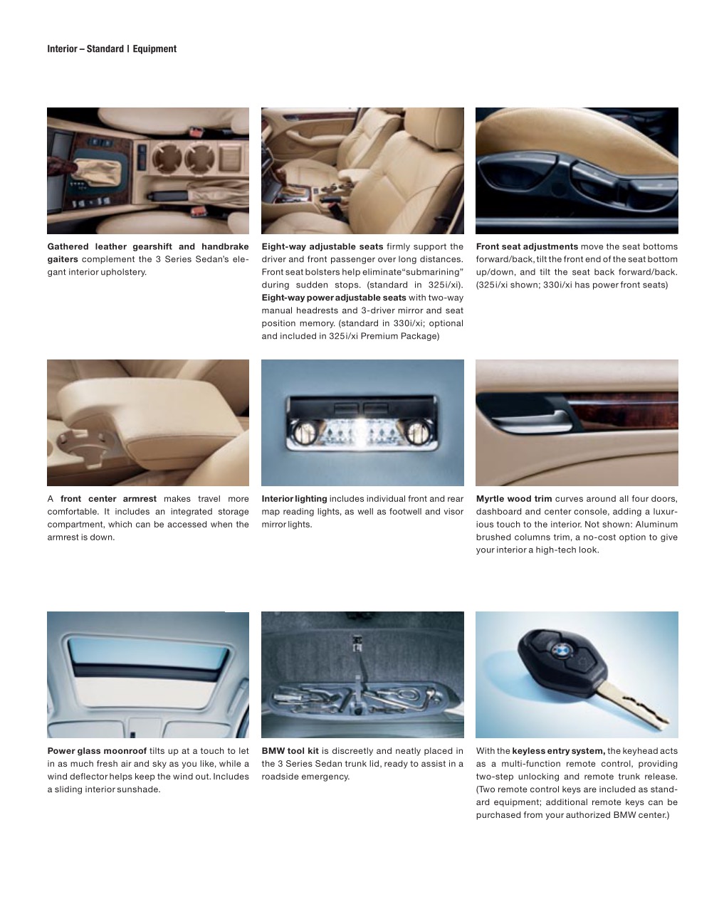 2005 BMW 3-Series Sedan Brochure Page 4
